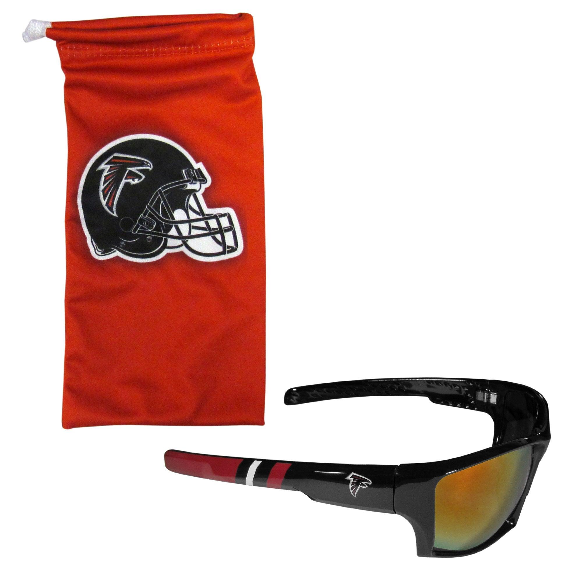 Atlanta Falcons Edge Wrap Sunglass and Bag Set - Flyclothing LLC