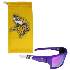 Minnesota Vikings Edge Wrap Sunglass and Bag Set - Flyclothing LLC