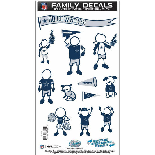 Dallas Cowboys Family Decal Set Medium - Siskiyou Buckle