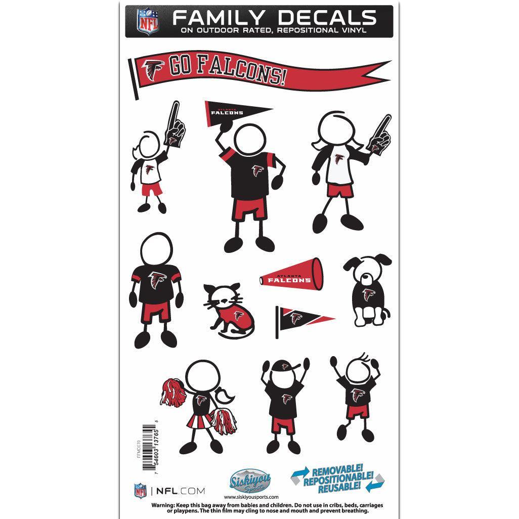 Atlanta Falcons Family Decal Set Medium - Siskiyou Buckle