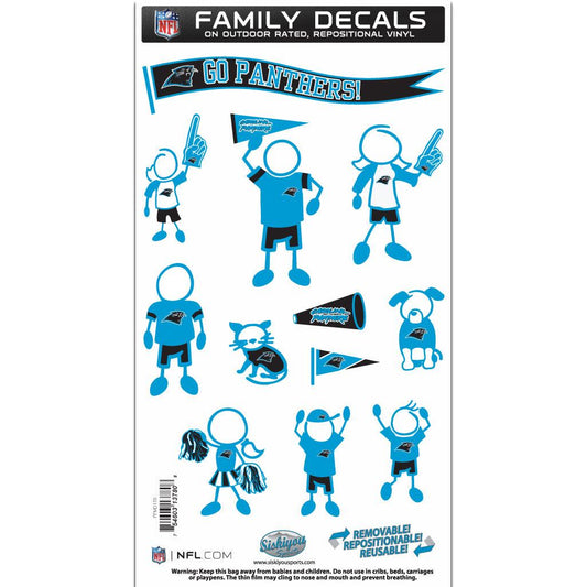 Carolina Panthers Family Decal Set Medium - Flyclothing LLC