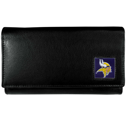 Minnesota Vikings Leather Women's Wallet - Flyclothing LLC