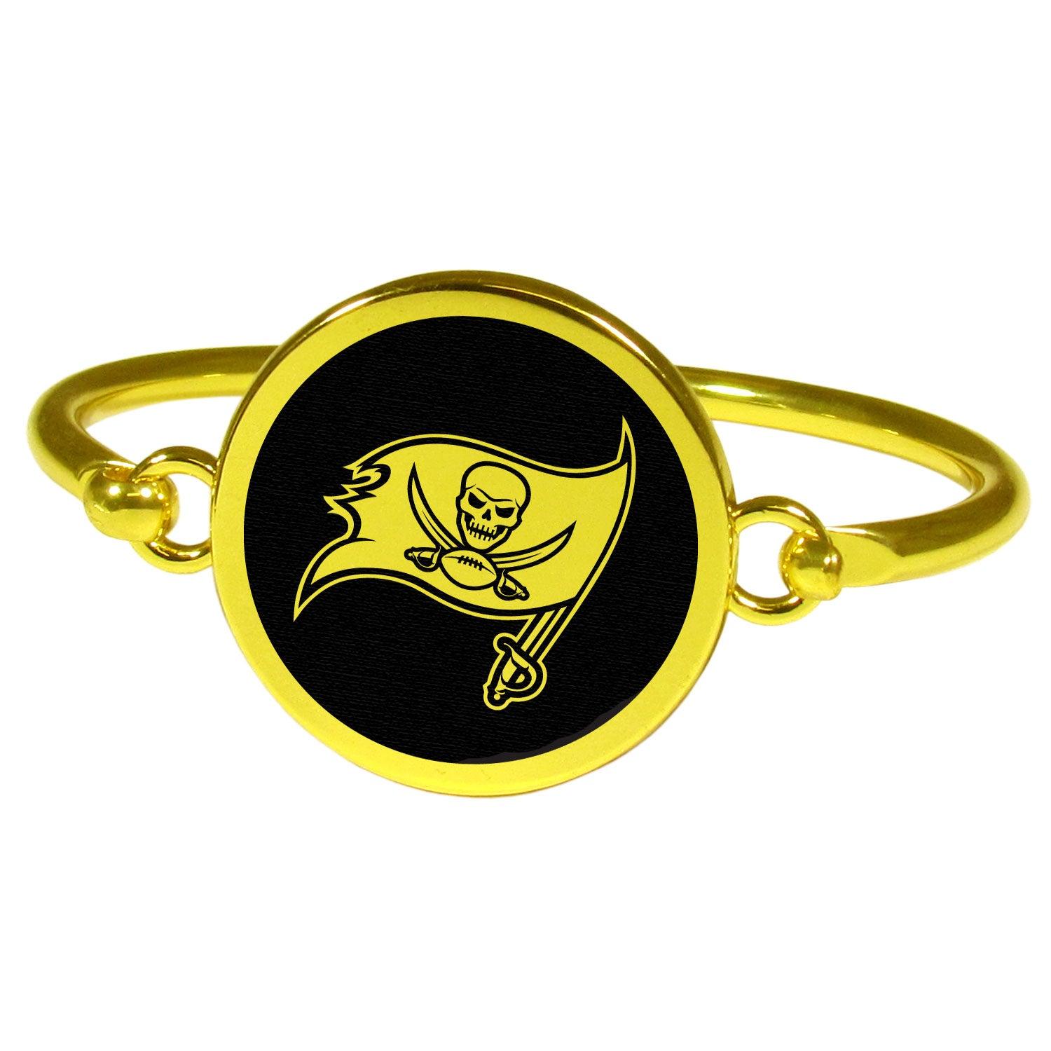 Tampa Bay Buccaneers Gold Tone Bangle Bracelet - Flyclothing LLC