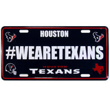 Houston Texans Hashtag License Plate - Flyclothing LLC