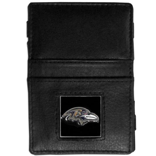 Baltimore Ravens Leather Jacob's Ladder Wallet - Siskiyou Buckle