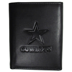 Dallas Cowboys Embossed Leather Tri-fold Wallet - Siskiyou Buckle