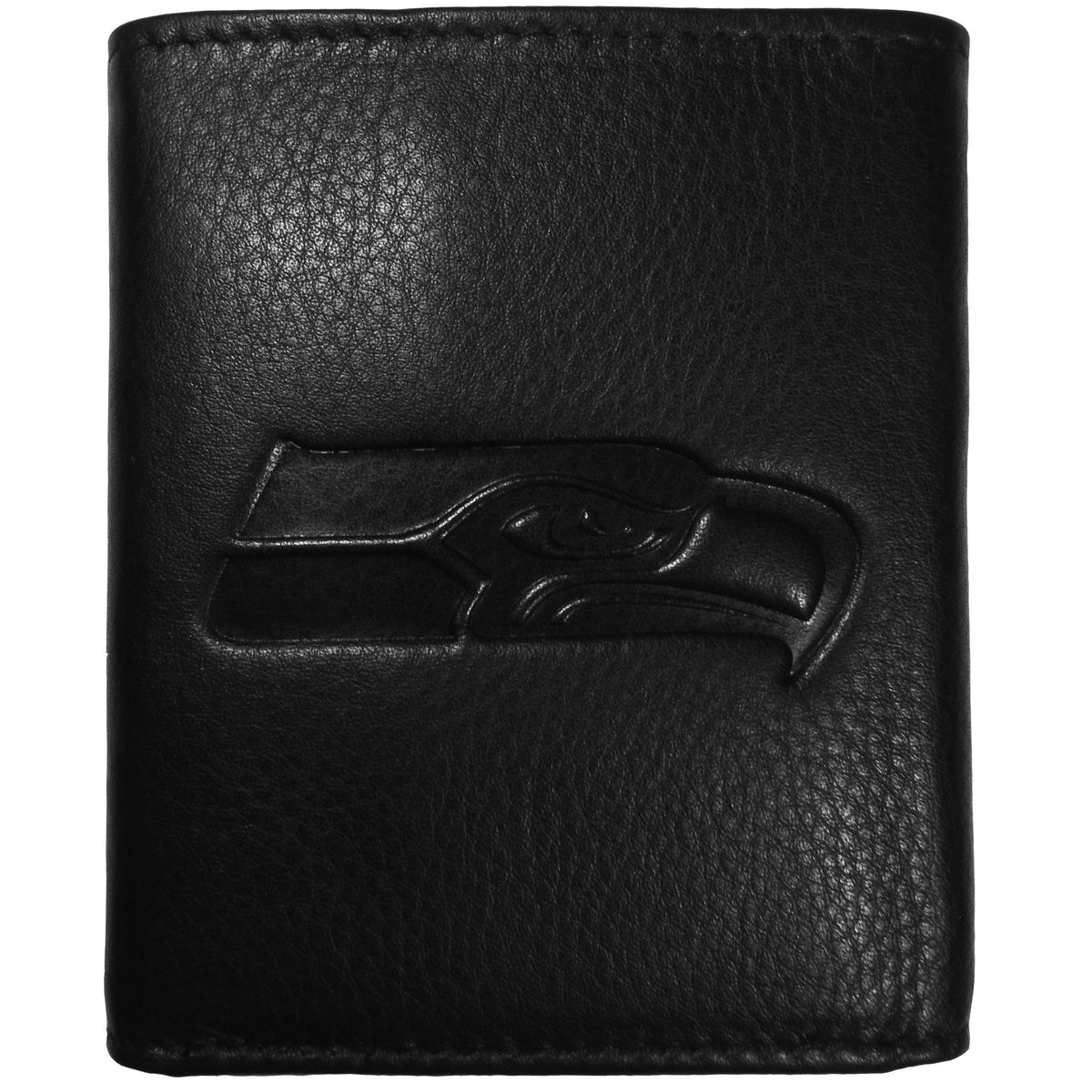 Seattle Seahawks Embossed Leather Tri-fold Wallet - Flyclothing LLC