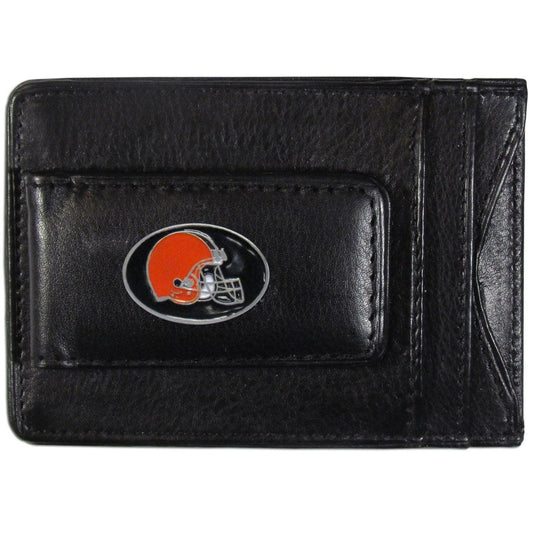 Cleveland Browns Leather Cash & Cardholder - Siskiyou Buckle