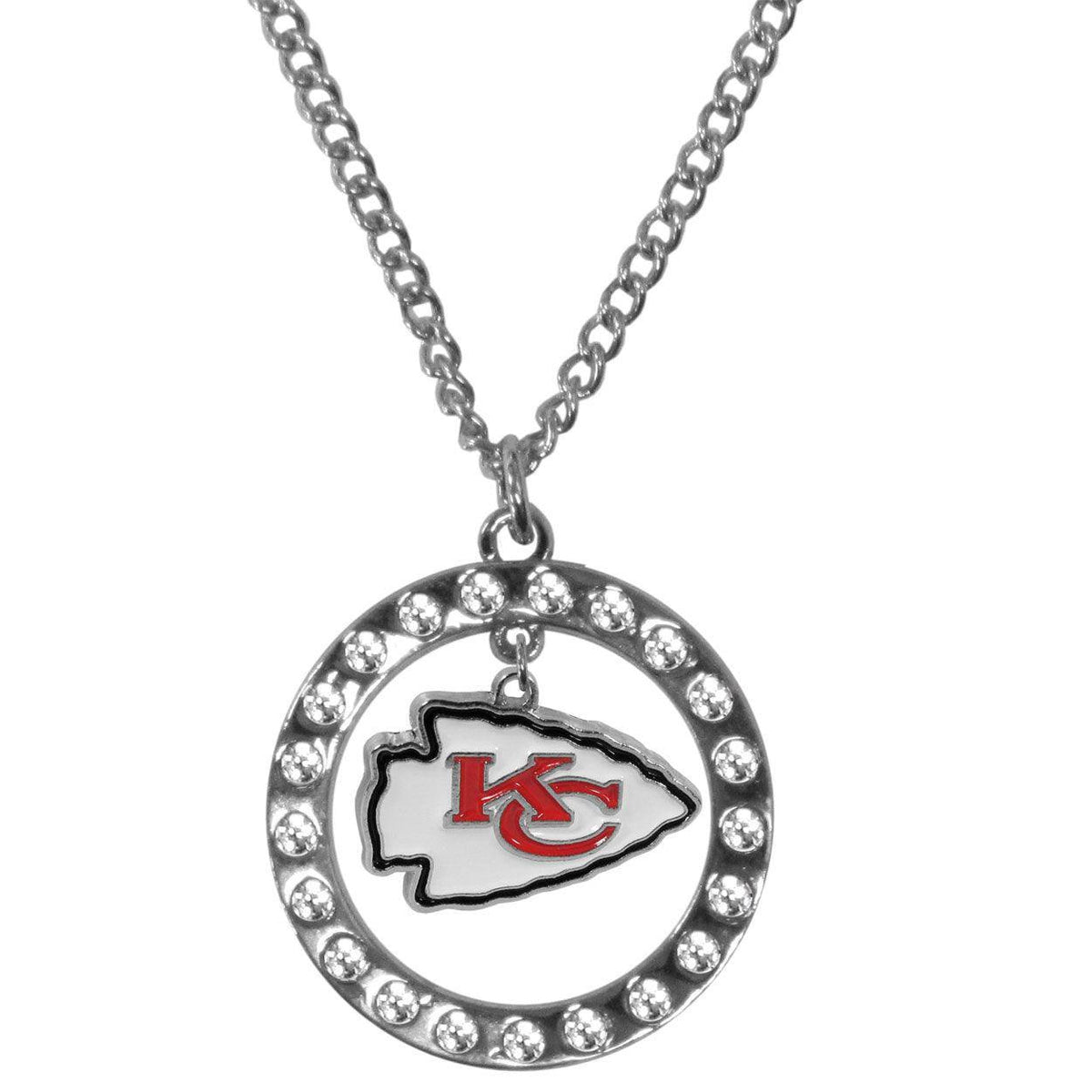 Kansas City Chiefs Rhinestone Hoop Necklaces - Flyclothing LLC