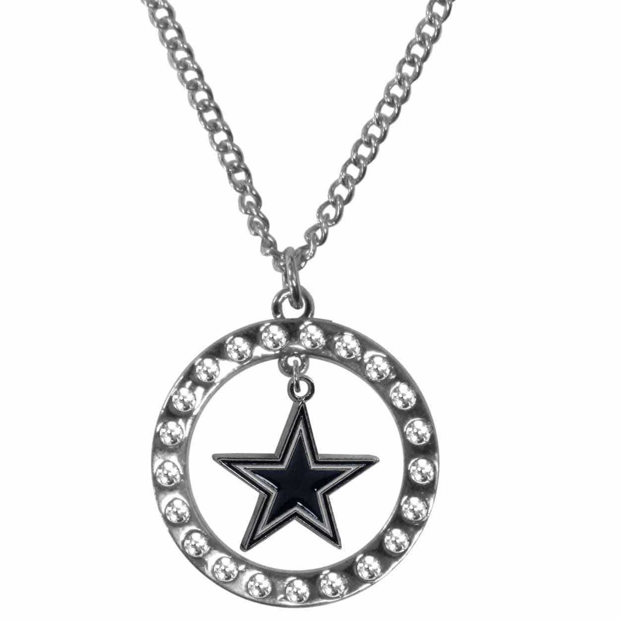 Dallas Cowboys Rhinestone Hoop Necklaces - Siskiyou Buckle