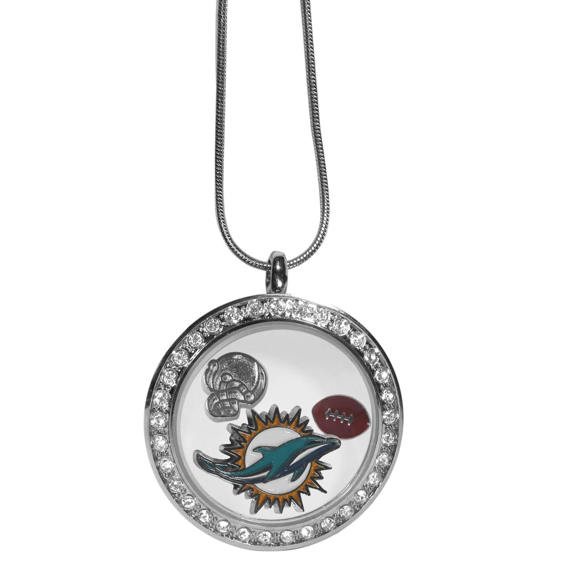 Miami Dolphins Locket Necklace - Flyclothing LLC