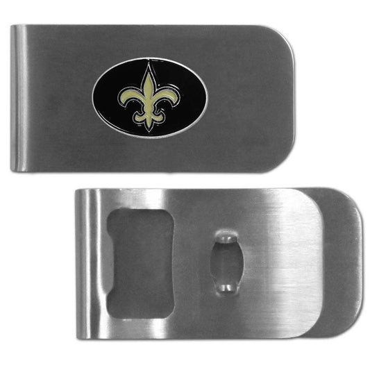 New Orleans Saints Bottle Opener Money Clip - Siskiyou Buckle