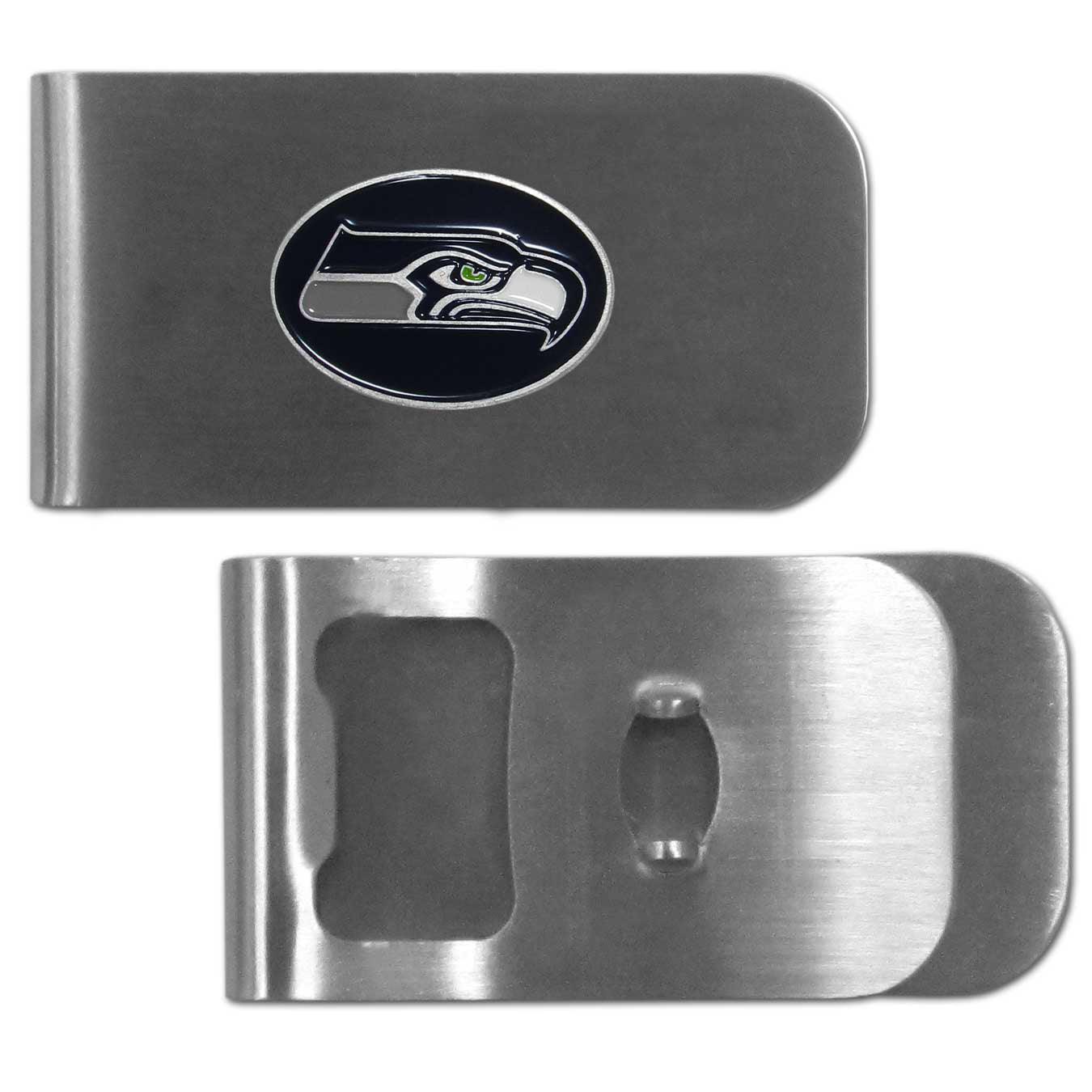 Seattle Seahawks Bottle Opener Money Clip - Flyclothing LLC