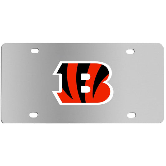 Cincinnati Bengals Steel License Plate Wall Plaque - Siskiyou Buckle