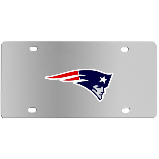 New England Patriots Steel License Plate Wall Plaque - Siskiyou Buckle