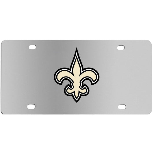 New Orleans Saints Steel License Plate Wall Plaque - Siskiyou Buckle