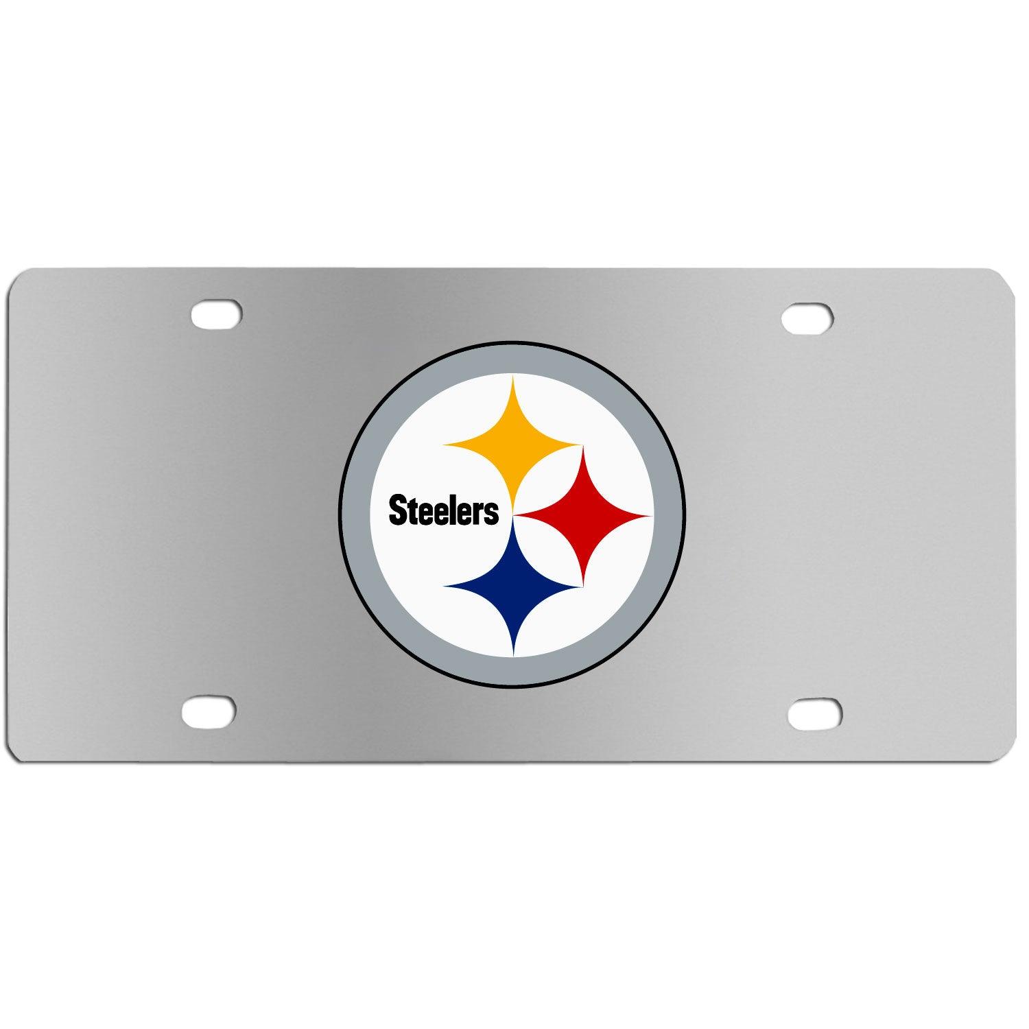 Pittsburgh Steelers Steel License Plate Wall Plaque - Flyclothing LLC