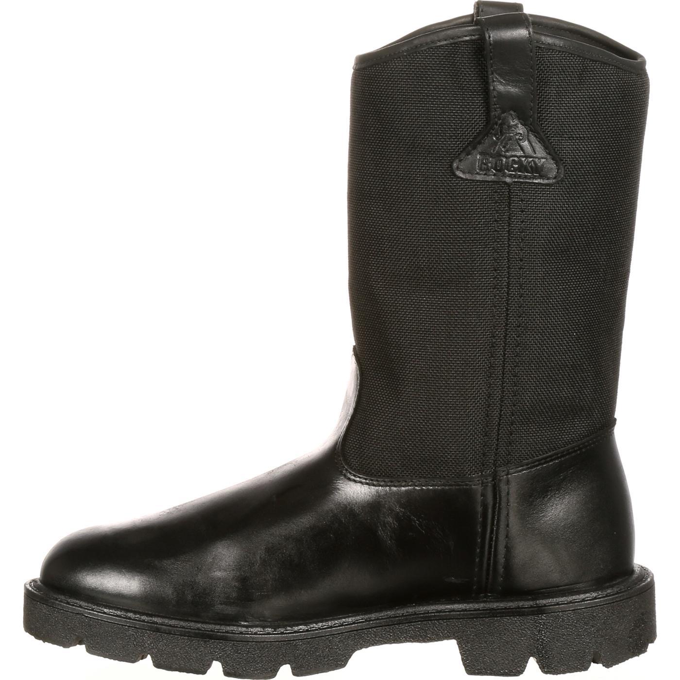 Rocky Warden Pull-On Wellington Public Service Boot - Flyclothing LLC