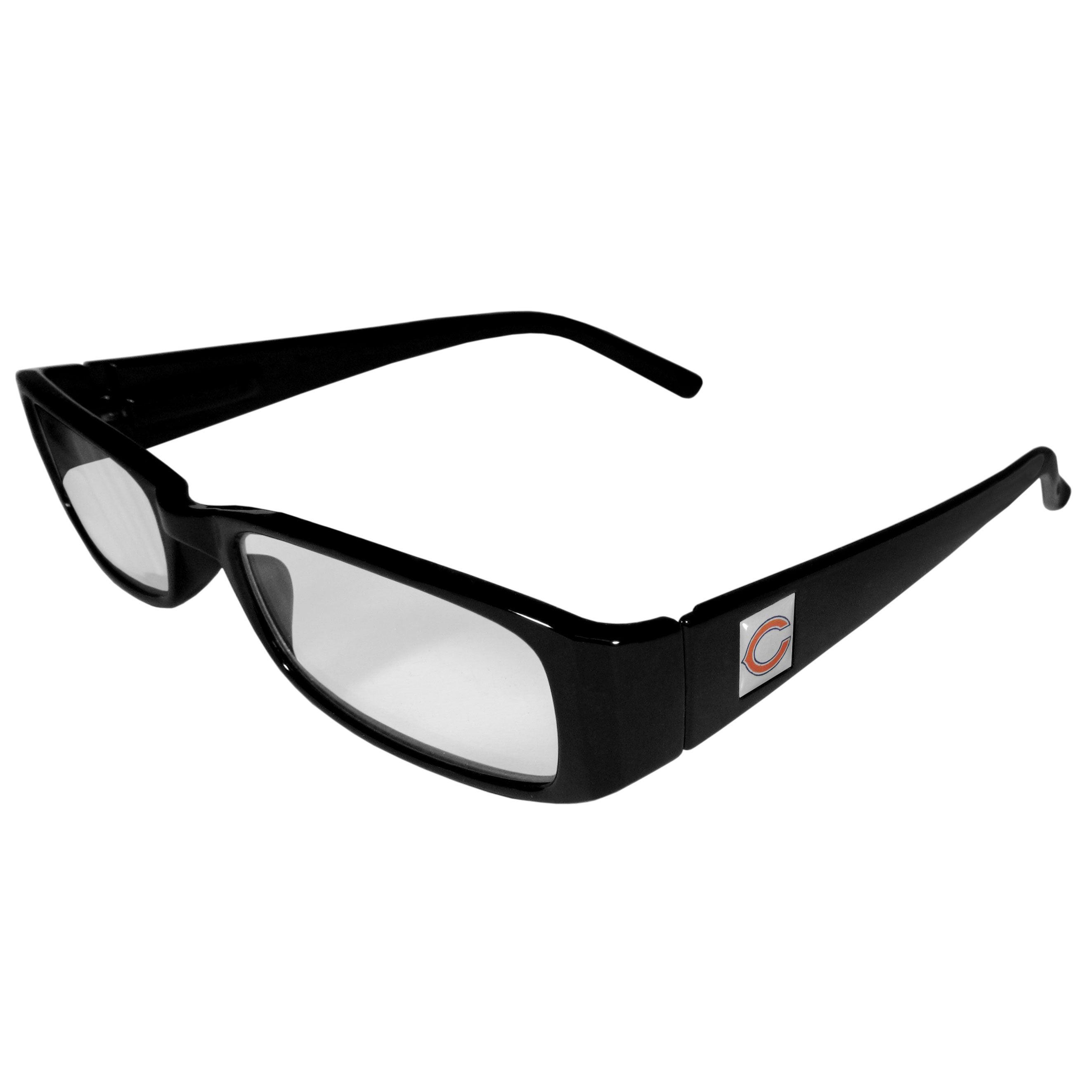 Chicago Bears Black Reading Glasses +2.00 - Flyclothing LLC