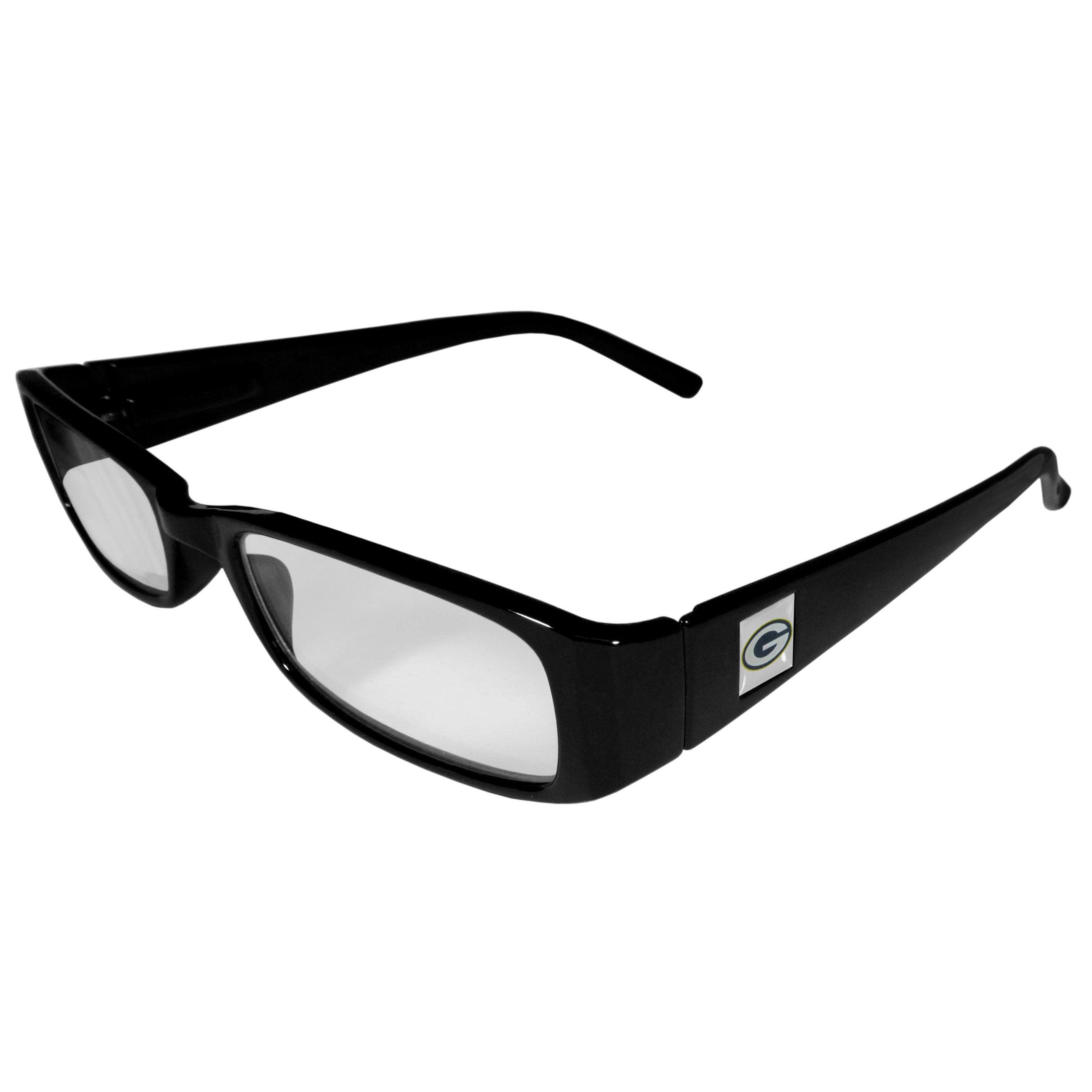 Green Bay Packers Black Reading Glasses +2.25 - Flyclothing LLC