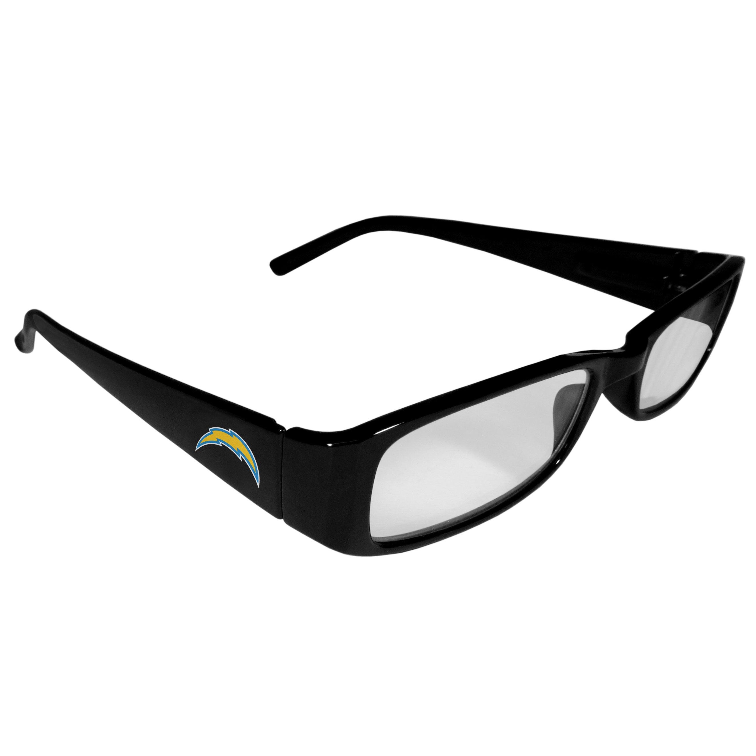 Los Angeles Chargers Printed Reading Glasses, +2.25 - Flyclothing LLC