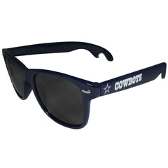 Dallas Cowboys Beachfarer Bottle Opener Sunglasses, Dark Blue - Flyclothing LLC