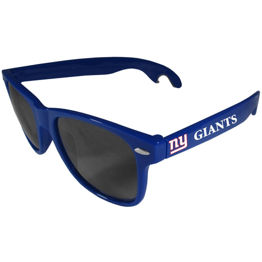 New York Giants Beachfarer Bottle Opener Sunglasses, Blue - Siskiyou Buckle