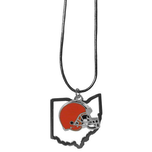 Cleveland Browns State Charm Necklace - Siskiyou Buckle