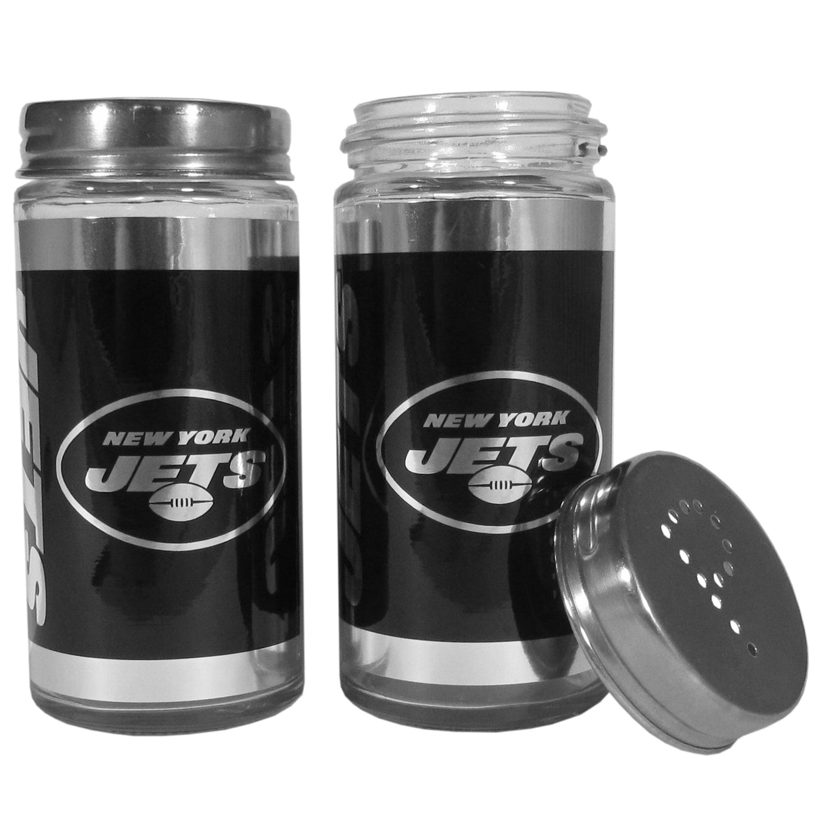 New York Jets Black Salt & Pepper Shaker