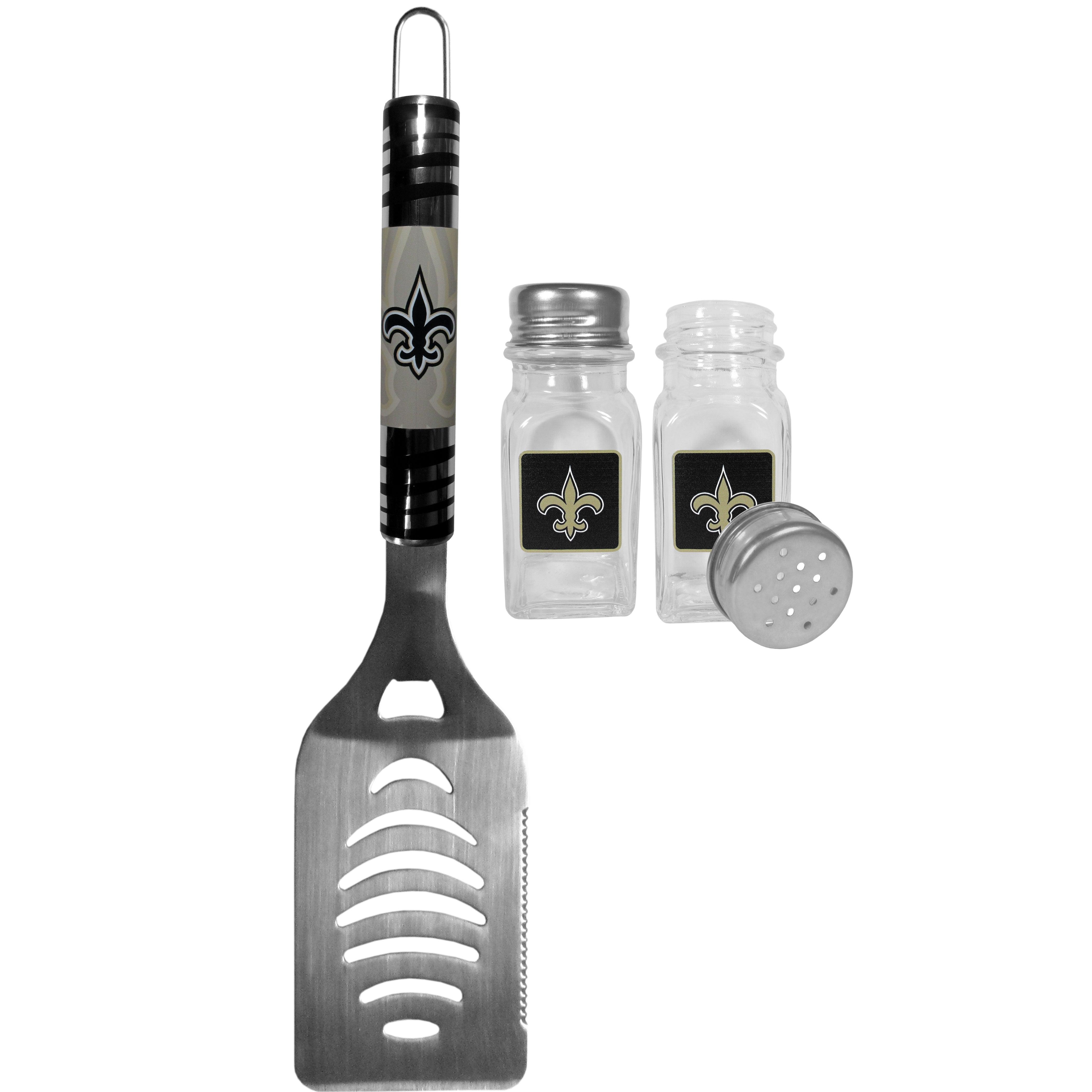 New Orleans Saints Tailgater Spatula and Salt and Pepper Shaker Set - Flyclothing LLC
