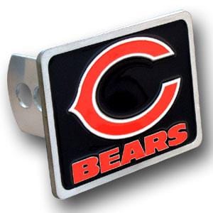 Chicago Bears Hitch Cover Class II and Class III Metal Plugs - Siskiyou Buckle