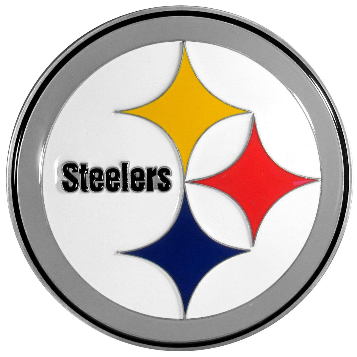 Pittsburgh Steelers Large Hitch Cover Class II and Class III Metal Plugs - Flyclothing LLC