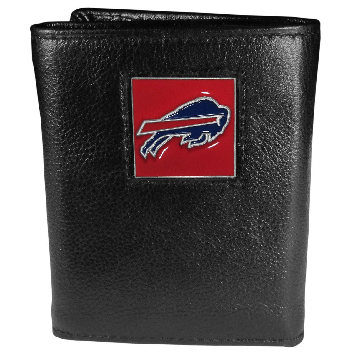 Buffalo Bills Deluxe Leather Tri-fold Wallet Packaged in Gift Box - Siskiyou Buckle