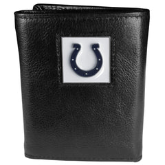 Indianapolis Colts Deluxe Leather Tri-fold Wallet - Flyclothing LLC