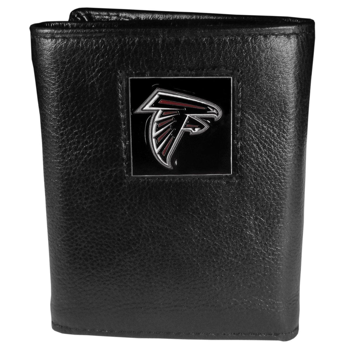 Atlanta Falcons Deluxe Leather Tri-fold Wallet Packaged in Gift Box - Siskiyou Buckle