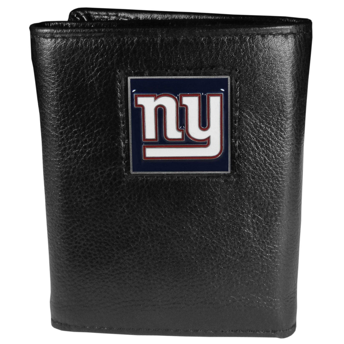 New York Giants Deluxe Leather Tri-fold Wallet Packaged in Gift Box - Flyclothing LLC