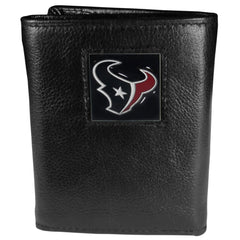 Houston Texans Leather Tri-fold Wallet - Siskiyou Buckle