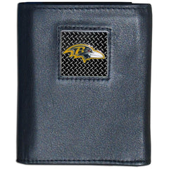 Baltimore Ravens Gridiron Leather Tri-fold Wallet - Flyclothing LLC