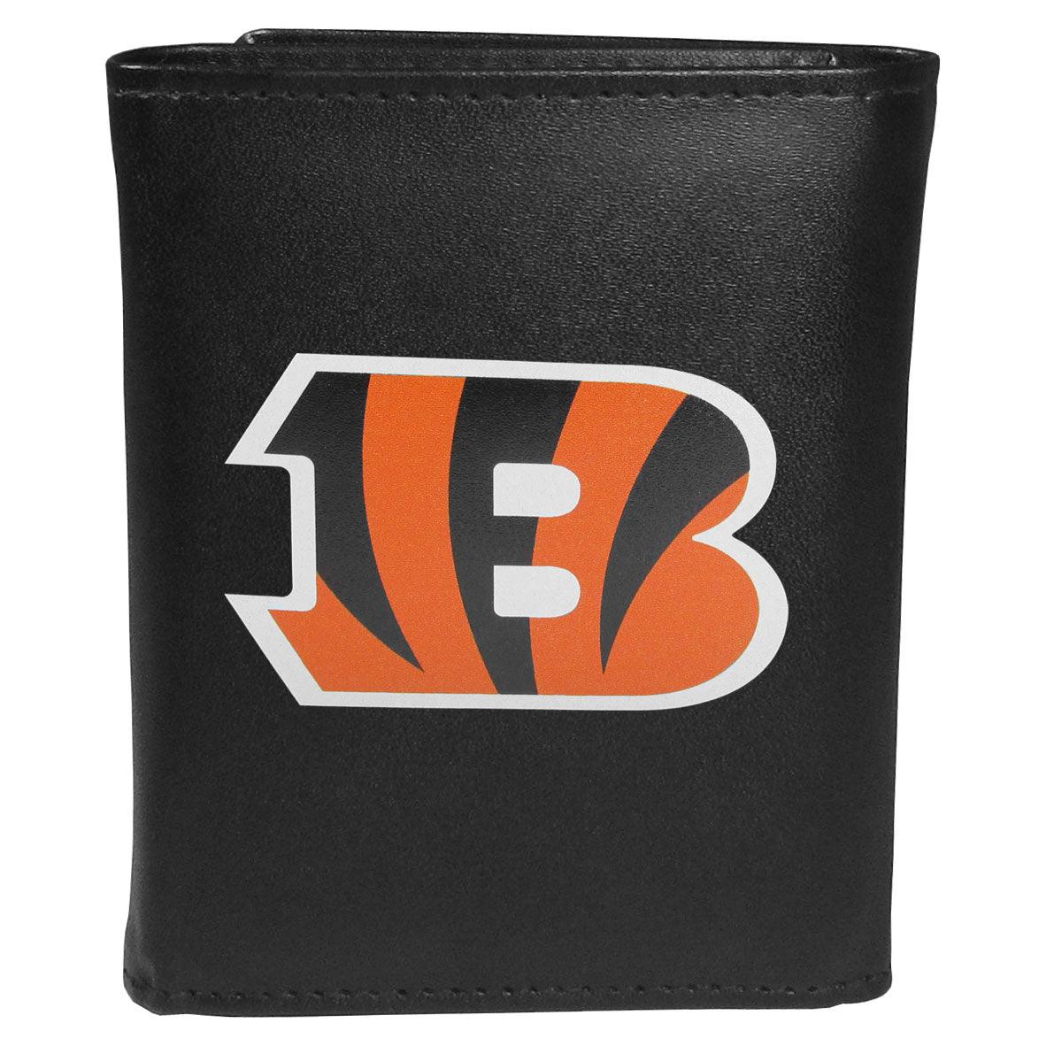 Cincinnati Bengals Tri-fold Wallet Large Logo - Flyclothing LLC