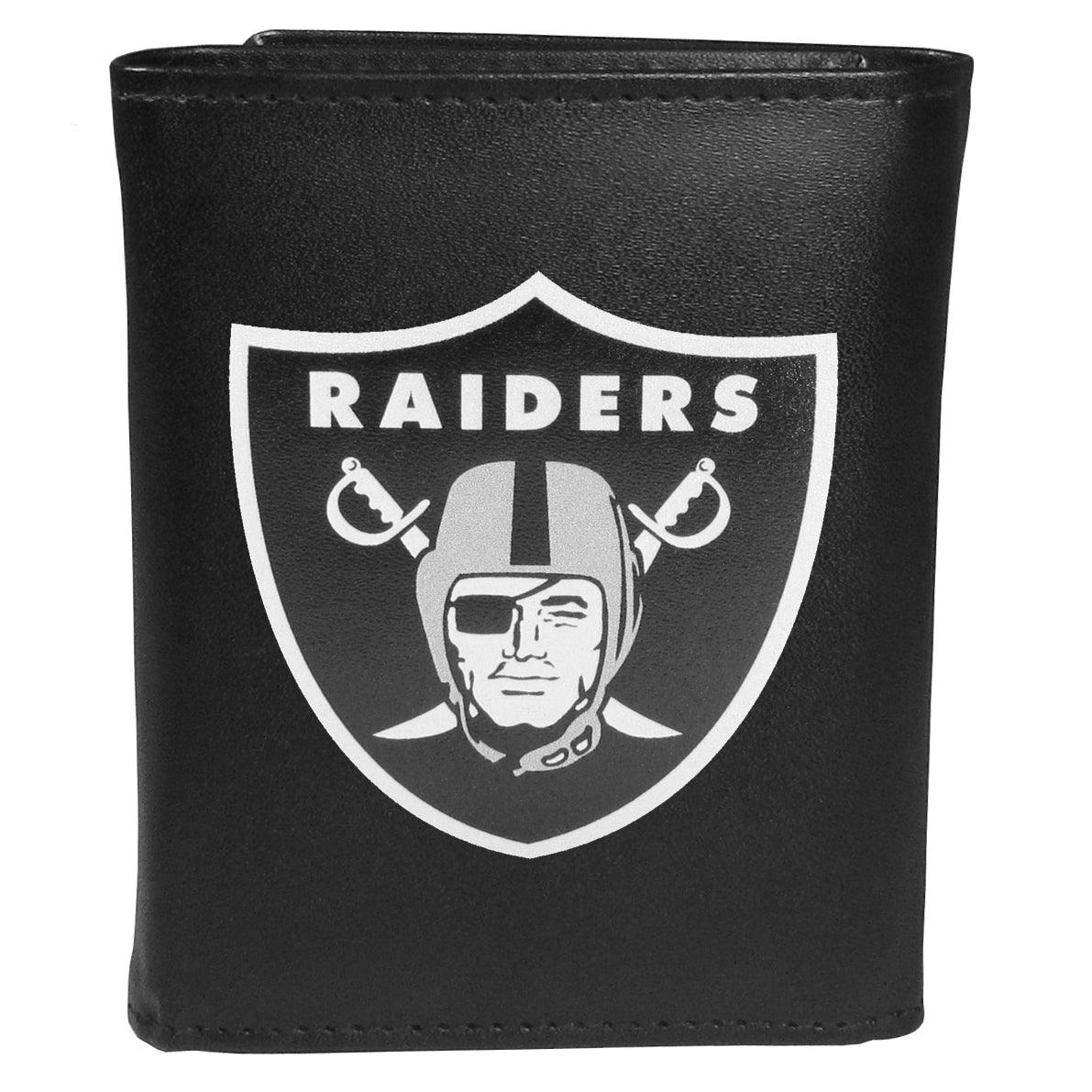 Las Vegas Raiders Tri-fold Wallet Large Logo - Flyclothing LLC