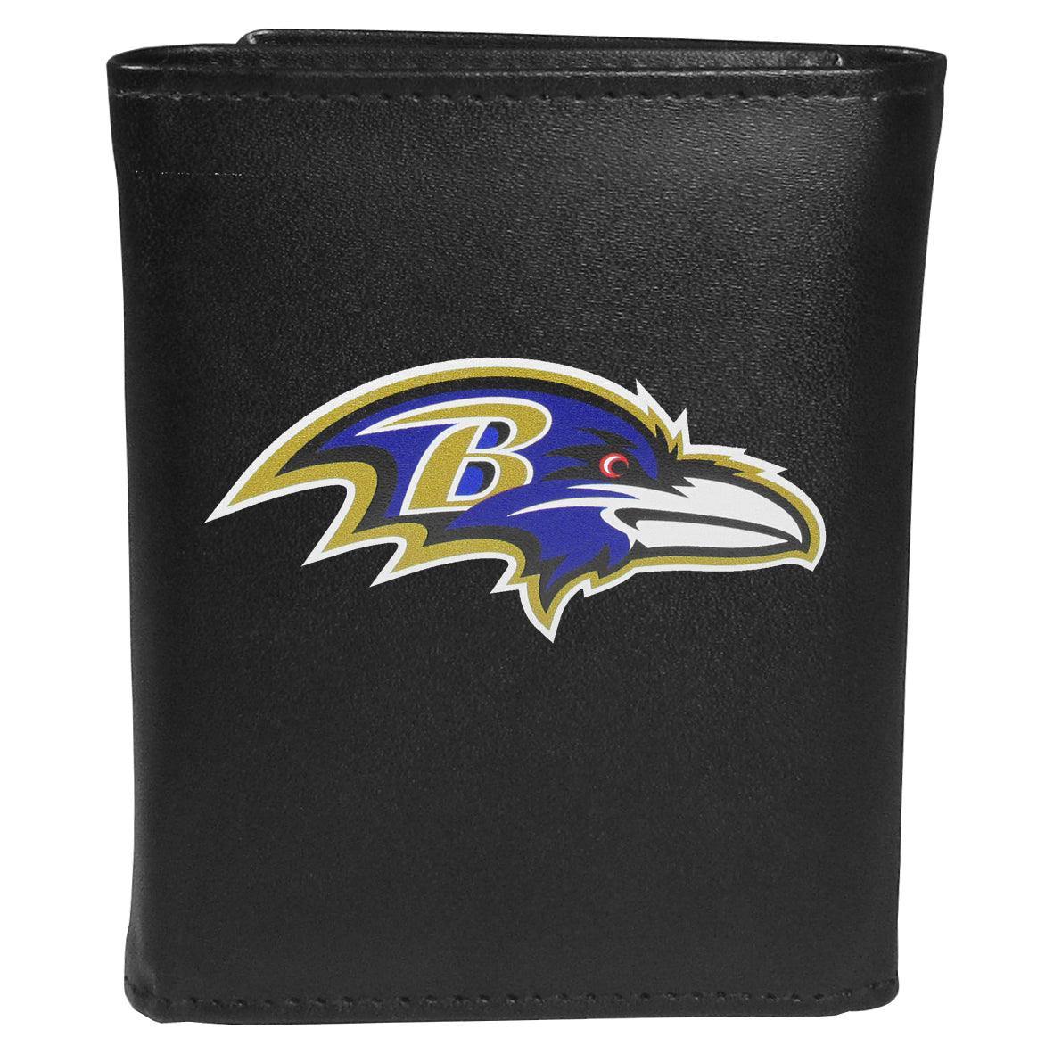 Baltimore Ravens Tri-fold Wallet Large Logo - Siskiyou Buckle