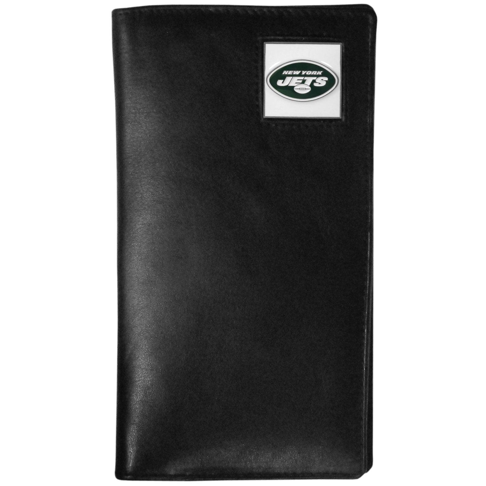 New York Jets Leather Tall Wallet - Siskiyou Buckle