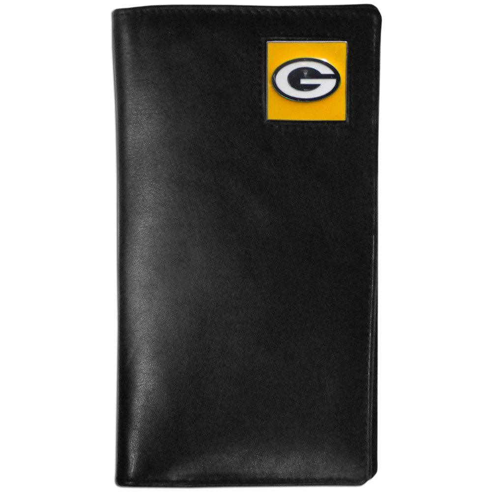 Green Bay Packers Leather Tall Wallet - Siskiyou Buckle