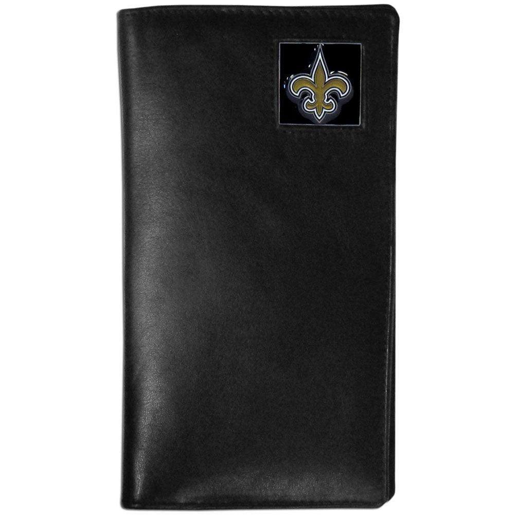 New Orleans Saints Leather Tall Wallet - Flyclothing LLC