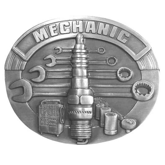 Mechanic Antiqued Belt Buckle - Flyclothing LLC