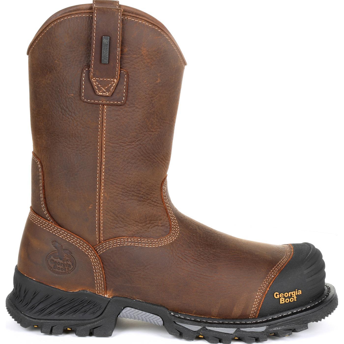 Georgia Boot Rumbler Composite Toe Waterproof Pull-on Work Boot - Flyclothing LLC