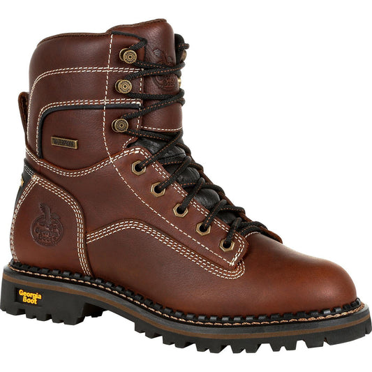 Georgia Boot AMP LT Logger Women's Waterproof Low Heel Logger Boot - Flyclothing LLC