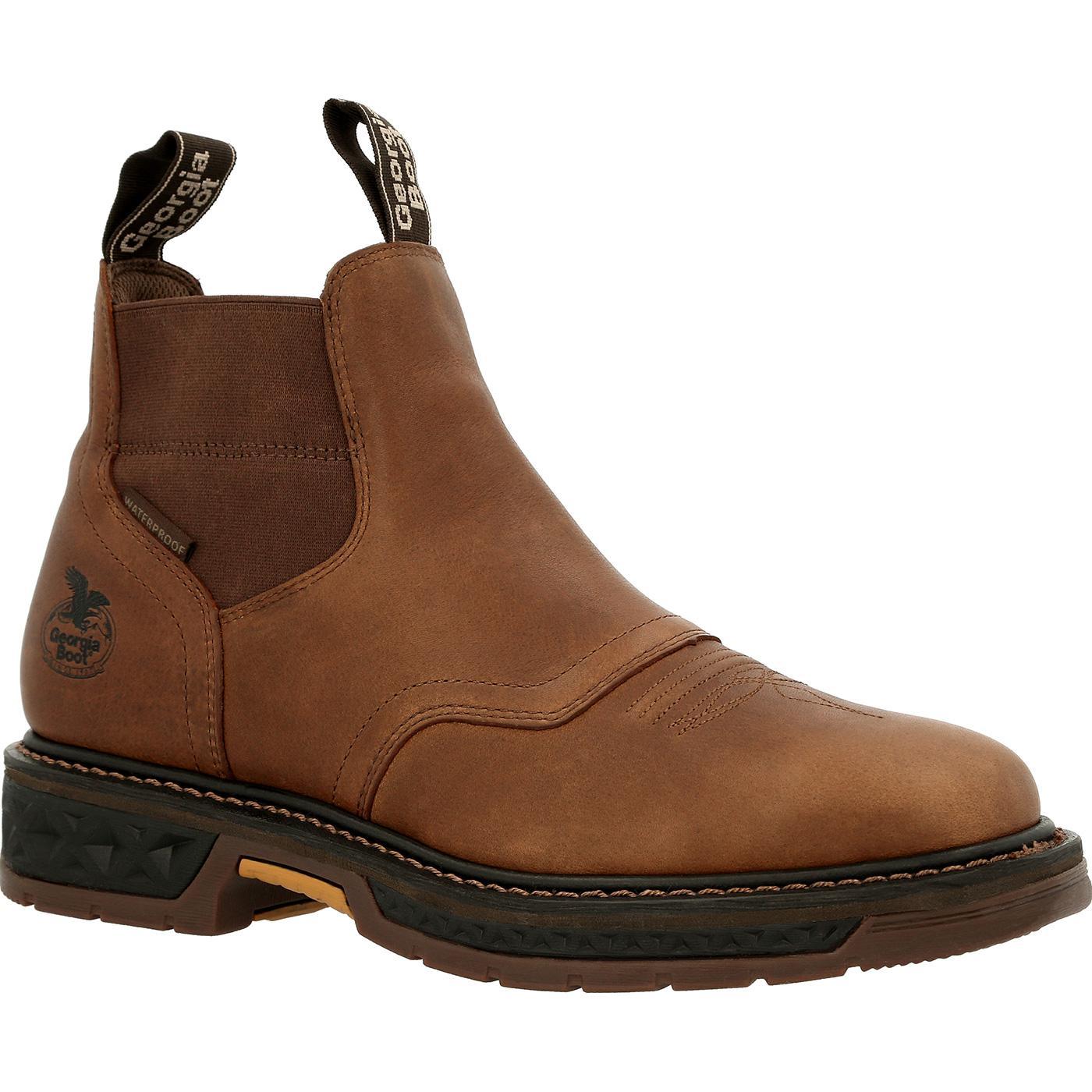 Georgia Boot Carbo-Tec LT Waterproof Chelsea Work Boot - Flyclothing LLC