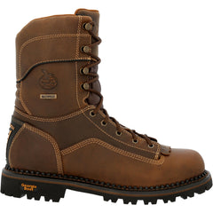 Georgia Boot AMP LT Low Heel Logger Composite Toe Waterproof Work Boot - Flyclothing LLC