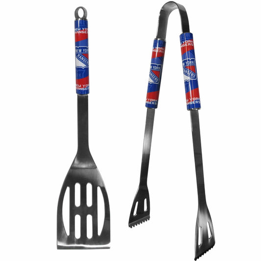 New York Rangers® 2 pc Steel BBQ Tool Set - Siskiyou Buckle